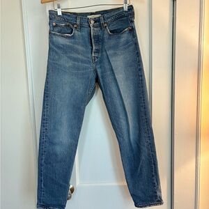 Levi's Wedgie High Rise Blue Jeans